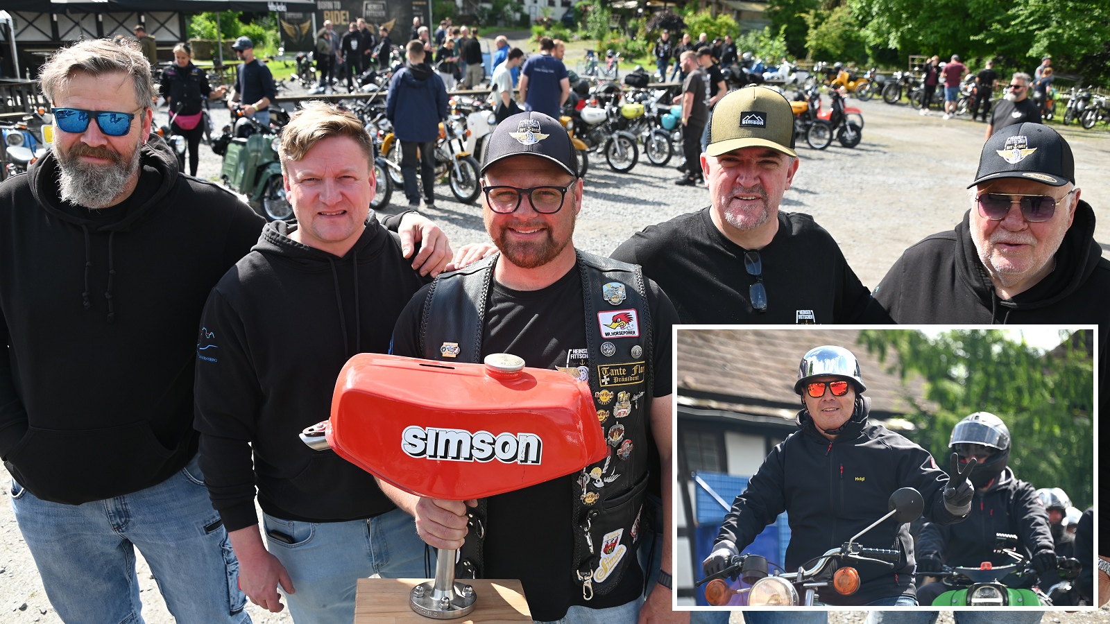 Wenn alte Mopeds Herzen höherschlagen lassen: Heinser Fittschen begeistern mit Treffen auf der Tonenburg